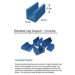 Position Pad - Elevated Leg - Covered - 15 x 15 x 28cm - Single