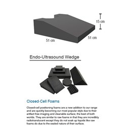 Position Pad - TV Ultrasound Wedge - Closed Cell Sponge - Single
