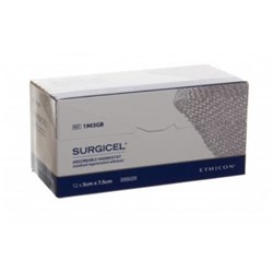 Surgicel Haemostat Sponge - 5 x 7.5cm - Pack of 12