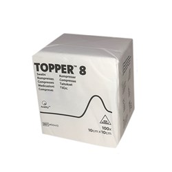 Topper Gauze Square - 8-Ply - 10 x 10cm - Pack of 100