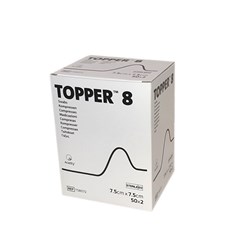 Topper Gauze Square - Sterile - 7.5 x 7.5cm - Box of 50 (x2) - Single