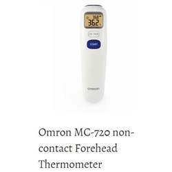 Omron Thermometer - Non-contact - Forehead - Digital - Single