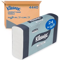 Kleenex Compact Towel - Unbleached - 29.5 x 19cm - Pack of 24