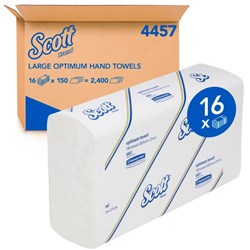 Scott Optimum Towel - Interleaved - 21 x 30.5cm - Pack of 16