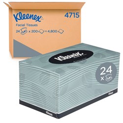 Kleenex Executive Facial Tissue - 200 Sheets - Pack of 24