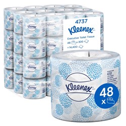 Kleenex Executive Toilet Tissue - 2-Ply - 300 Sheets - Pack of 48