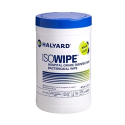 Isowipe Disinfectant Wipes - Canister - Pack of 75