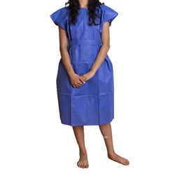 Patient Exam Gown - Radex - SMS - Blue - Small - 100 x 125cm - Pack of 100