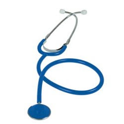Stethoscope - Single Head - Blue - Latex-Free - Single