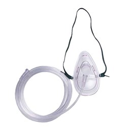Oxygen Mask - Adult - With 2m Tubing - Single