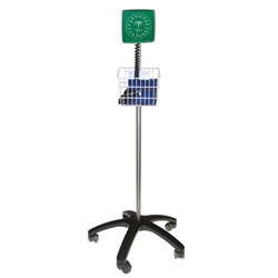 SPHYGMOMANOMETER TROLLEY ANEROID 5 LEG LATEX FREE