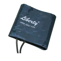 Sphyg Cuff With Velcro & Bladder - Large Adult - 2 Tube - Latex Free - Single