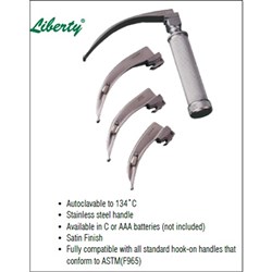 Laryngoscope Set - 4 Blades With Handle - Single