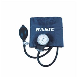 Aneroid Sphygmomanometer - With Velcro Cuff & Bulb - Single