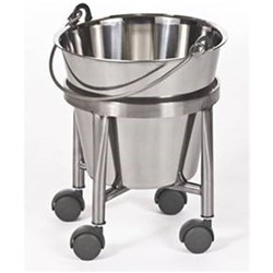 BUCKET + LID & KICK BUCKET STAND 11.4L S/S