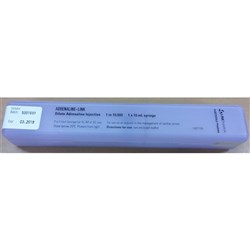 Adrenaline Prefilled Syringe - 1:10,000 - SC Use - 10ml - Single