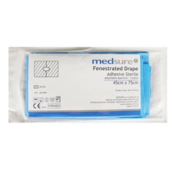 Medsure Fenestrated Drape - 2-Piece - Aperture - 45 x 75cm - Pack of 50