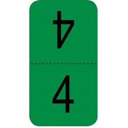 X-Ray Label - "Top 4" - Dark Green - Pack of 500
