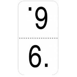 X-Ray Label - Top 6 - White - Pack of 500