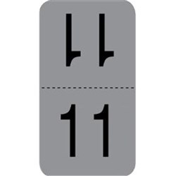 X-Ray Label - Top 11 - Grey - Pack of 500