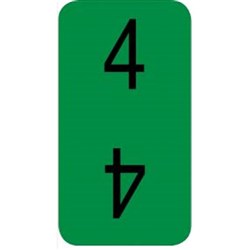 X-Ray Label - Bottom 4 - Dark Green - Pack of 500