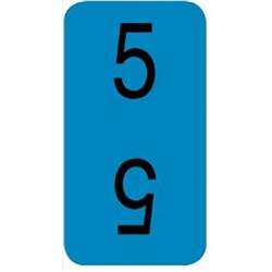 X-Ray Label - Bottom 5 - Dark Blue - Pack of 500