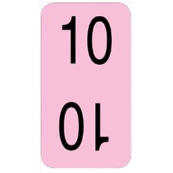 X-RAY LABEL BOTTOM 10 LIGHT PNK 500/RLL