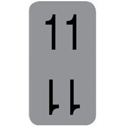 X-Ray Label - Bottom 11 - Grey - Pack of 500