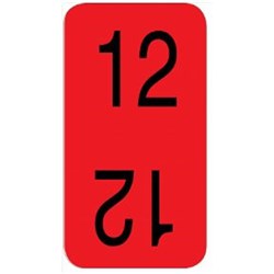 X-RAY LABEL BOTTOM 12 RED 500/RLL