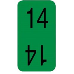 X-Ray Label - Bottom 14 - Dark Green - Pack of 500