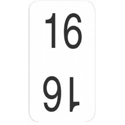 X-RAY LABEL BOTTOM 16 WHITE 500/RLL