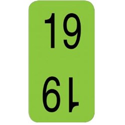 X-Ray Label - Bottom 19 - Light Green - Pack of 500