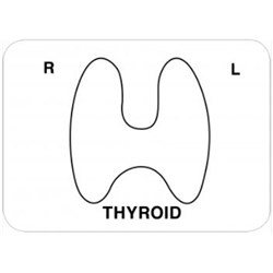 X-RAY LABEL THYROID 250/RLL