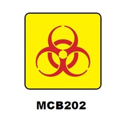 X-RAY LABEL BIO HAZARD (MEDIUM) 500/RLL