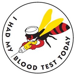 STICKER NEEDLE BEE "I HAD MY... 250