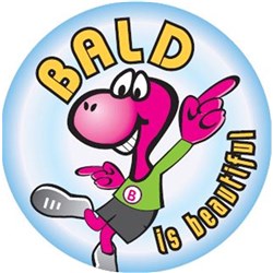 STICKER "BALD IS BEAUTIFUL" 250