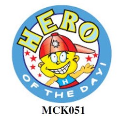 Sticker - "Hero" - Boy - Pack of 250