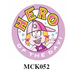 Sticker - "Hero" - Girl - Pack of 250
