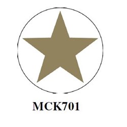 X-Ray Label - Gold Star - 16mm - Pack of 500