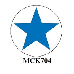 X-RAY LABEL BLUE STAR 16MM 500/ROLL