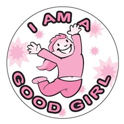 Sticker - Girl - "I Am A Good Girl" - Pack of 250