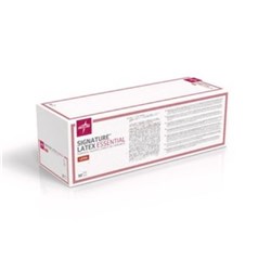 Signature Latex Essential Gloves - Size 7.5 - Powder-Free - Pack of 50