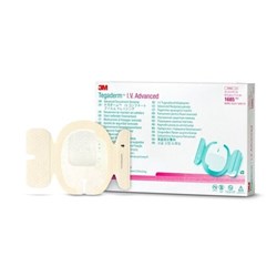 3M Tegaderm Transparent Dressing - Advanced Securement - 8.5 x 11cm - Pack of 50