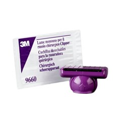 Surgical Clipper Blade - Purple 9660 - Pivoting Head - Pack of 50