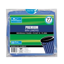 Garbage Bag - Blue - High Density - 740 x 900mm - Pack of 50