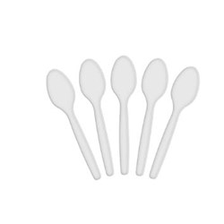 Wooden Teaspoons - White - Disposable - Pack of 1000