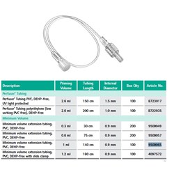 B. Braun Extension Tube - Minimal Volume - 140cm - Luer Lock - Side Clamp - Pack of 100
