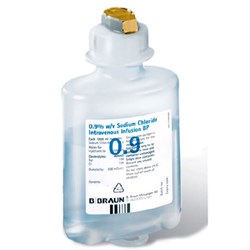 B. Braun Sodium Chloride IV Fluid - 0.9% - 50ml Bottle - Single
