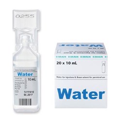 B. Braun Water for Injection - 10ml - Pack of 20