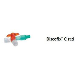B. Braun Discofix Stopcock - 3 - Way - Red - Luer Lock - Pack of 200
